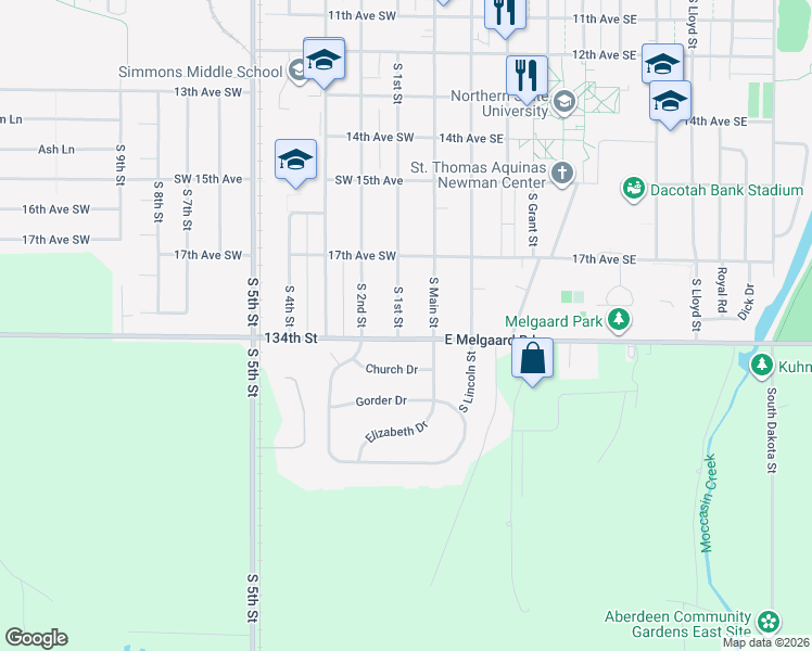 map of restaurants, bars, coffee shops, grocery stores, and more near in Aberdeen