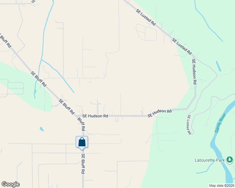 map of restaurants, bars, coffee shops, grocery stores, and more near 38197 Southeast Hudson Road in Sandy