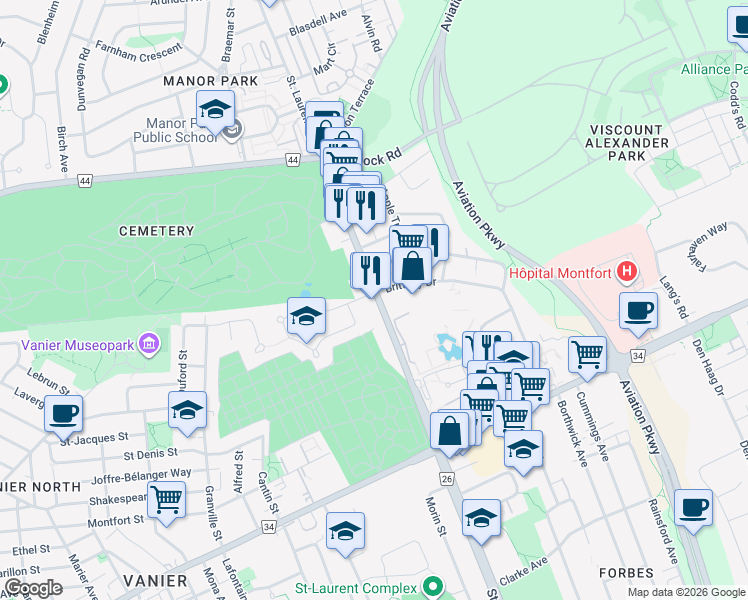 460 Saint Laurent Boulevard, Ottawa ON Walk Score