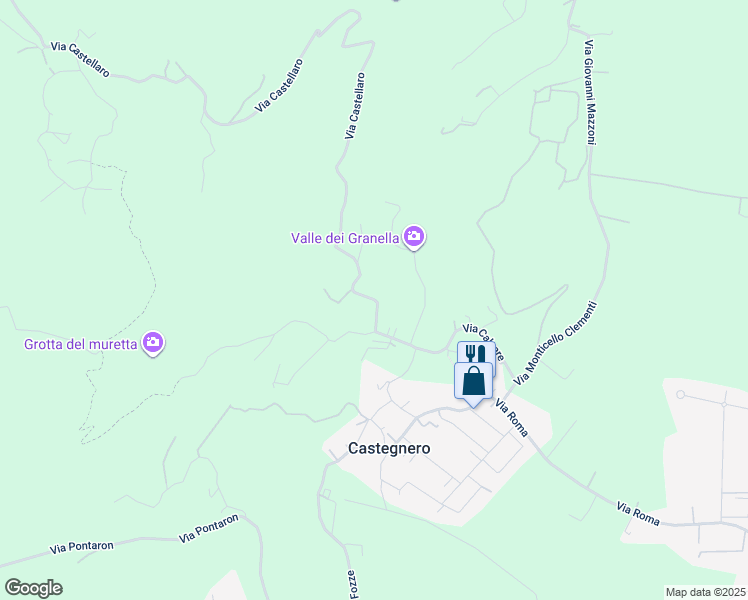 map of restaurants, bars, coffee shops, grocery stores, and more near 2 Via Chiesavecchia in Provincia di Vicenza