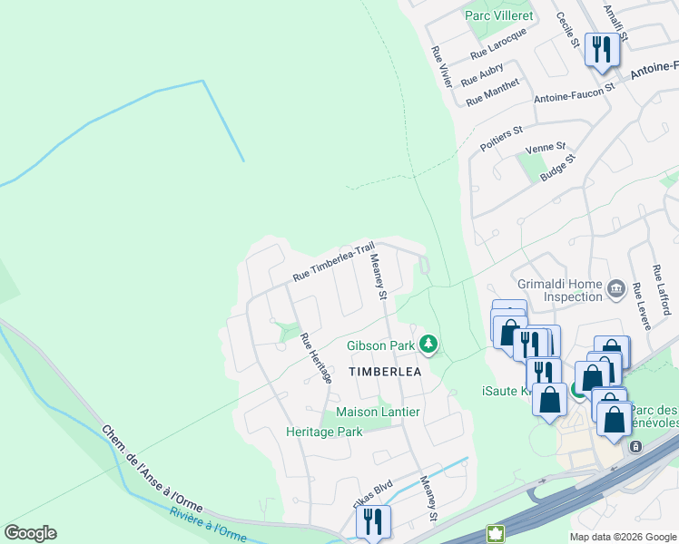 map of restaurants, bars, coffee shops, grocery stores, and more near 36 Beaubois Street in Kirkland