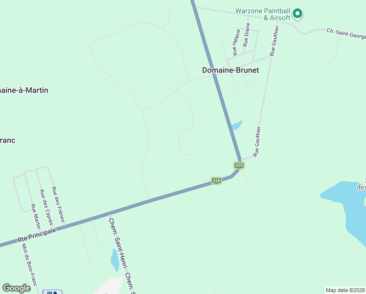 map of restaurants, bars, coffee shops, grocery stores, and more near Rue de la Salamandre in Montérégie