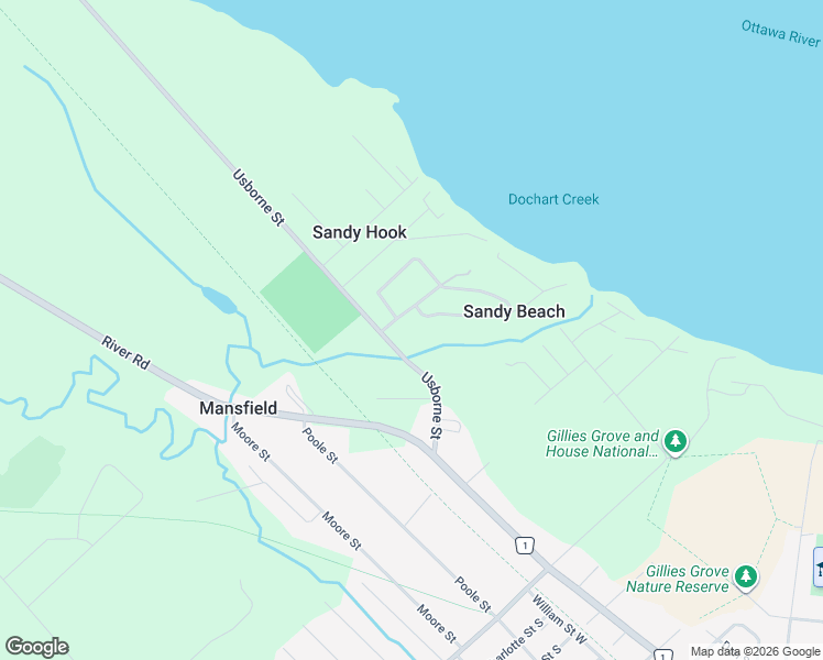 map of restaurants, bars, coffee shops, grocery stores, and more near 31 Old Orchard Lane in Arnprior