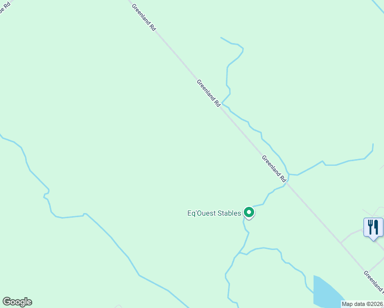 map of restaurants, bars, coffee shops, grocery stores, and more near 3057 Greenland Road in Dunrobin