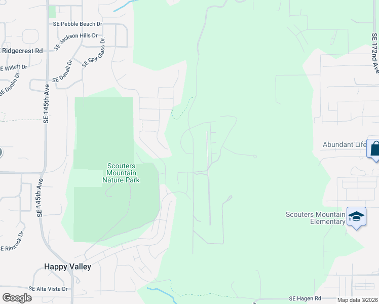map of restaurants, bars, coffee shops, grocery stores, and more near 10300 Southeast Compass Course Street in Happy Valley