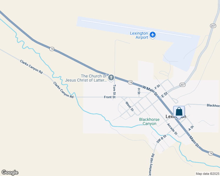 map of restaurants, bars, coffee shops, grocery stores, and more near 450 Tom Street in Lexington