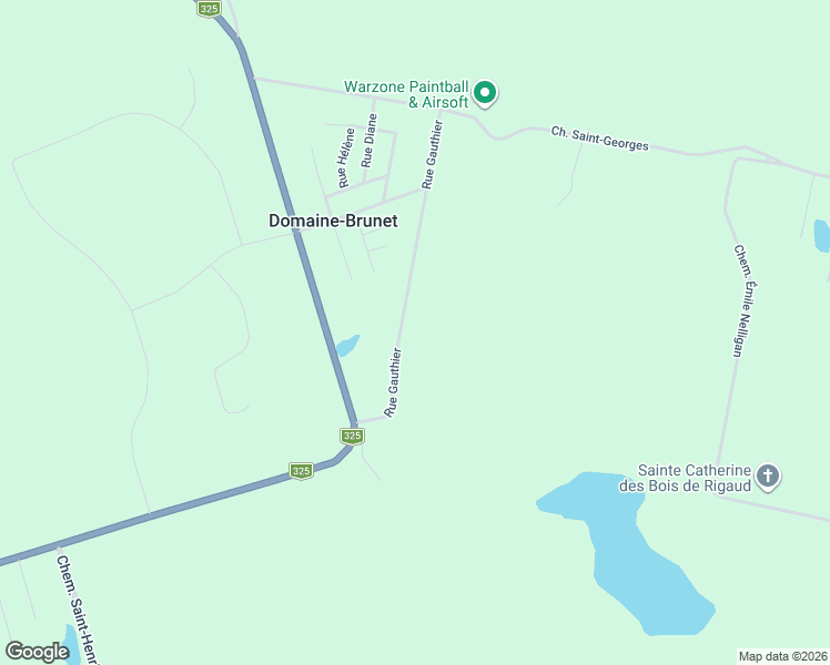 map of restaurants, bars, coffee shops, grocery stores, and more near 433 Rue Gauthier in Rigaud