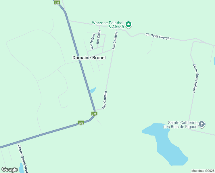 map of restaurants, bars, coffee shops, grocery stores, and more near 433 Rue Gauthier in Rigaud