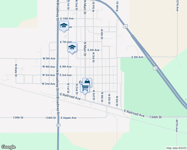 map of restaurants, bars, coffee shops, grocery stores, and more near in Groton
