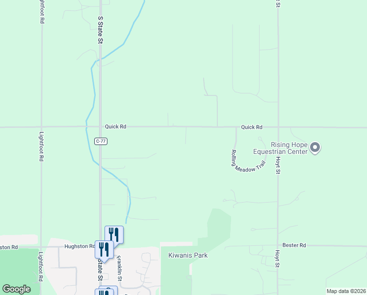 map of restaurants, bars, coffee shops, grocery stores, and more near 3397 Quick Road in Harbor Springs