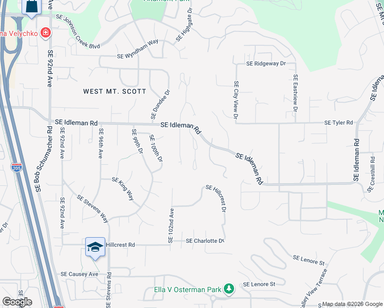 map of restaurants, bars, coffee shops, grocery stores, and more near 10271 Southeast Nicole Loop in Happy Valley