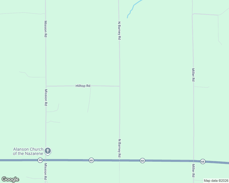 map of restaurants, bars, coffee shops, grocery stores, and more near 7028 Barney Road in Alanson