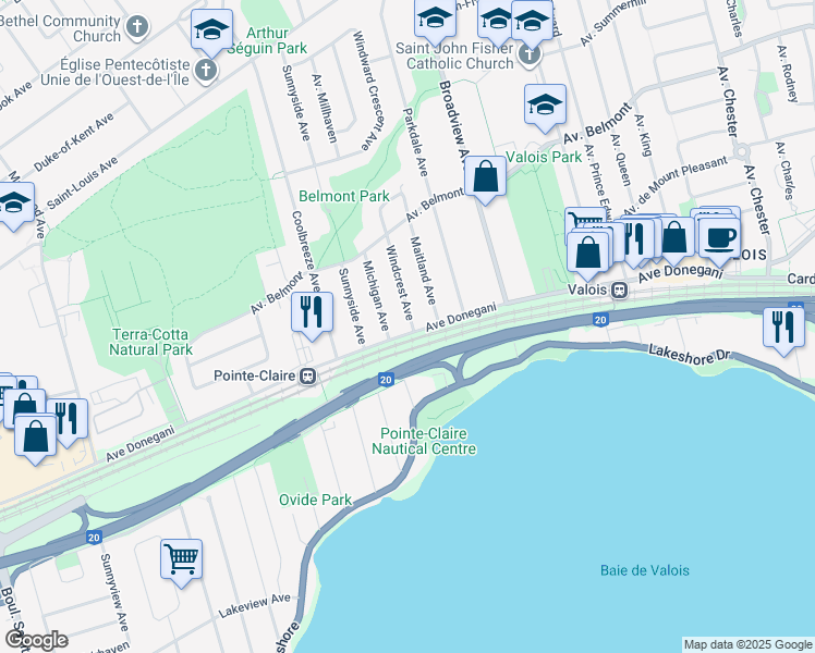 100 Avenue Windcrest, PointeClaire QC Walk Score