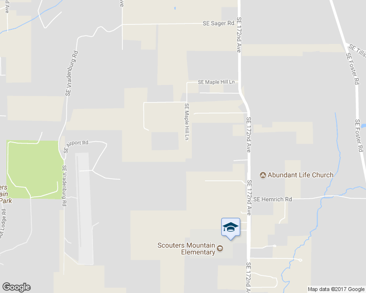 map of restaurants, bars, coffee shops, grocery stores, and more near 16861 Southeast Maple Hill Lane in Happy Valley