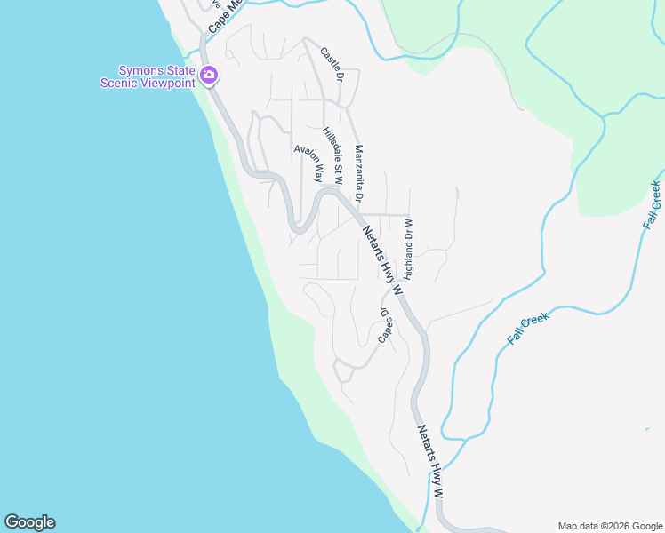 map of restaurants, bars, coffee shops, grocery stores, and more near 132 Crescent Street in Tillamook