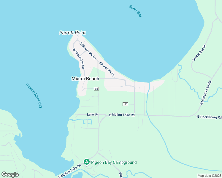 map of restaurants, bars, coffee shops, grocery stores, and more near 3125 Harold B Street in Indian River