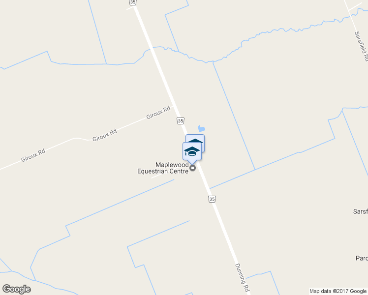 map of restaurants, bars, coffee shops, grocery stores, and more near 3128 Dunning Road in Ottawa