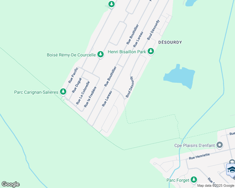 map of restaurants, bars, coffee shops, grocery stores, and more near 3600 Rue Gérard-La Palme in Carignan