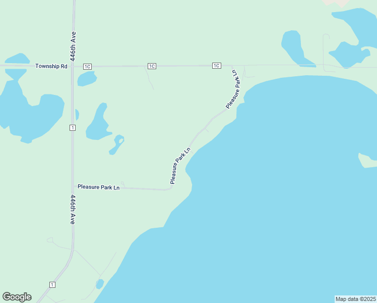 map of restaurants, bars, coffee shops, grocery stores, and more near Pleasure Park Ln in Waubay
