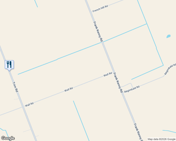 map of restaurants, bars, coffee shops, grocery stores, and more near 1458 Wall Road in Ottawa