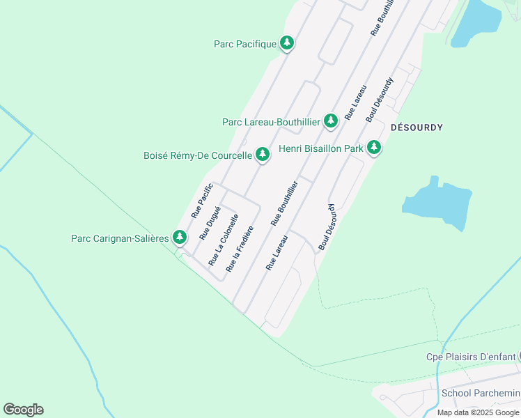 map of restaurants, bars, coffee shops, grocery stores, and more near 4010 Rue la Fredière in Longueuil