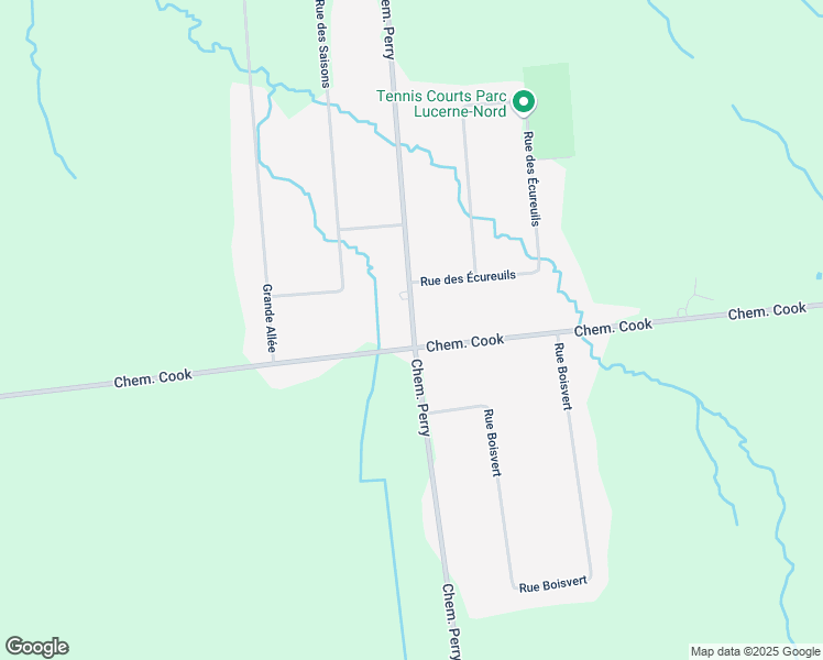 map of restaurants, bars, coffee shops, grocery stores, and more near 1106 Chemin Perry in Gatineau
