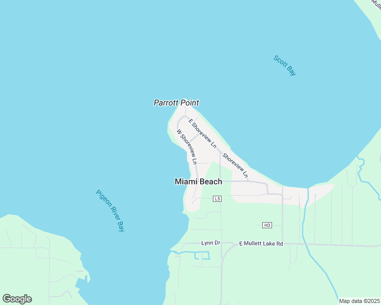 map of restaurants, bars, coffee shops, grocery stores, and more near 682 West Shoreview Lane in Indian River