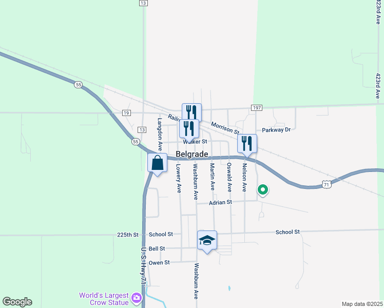 map of restaurants, bars, coffee shops, grocery stores, and more near in Belgrade