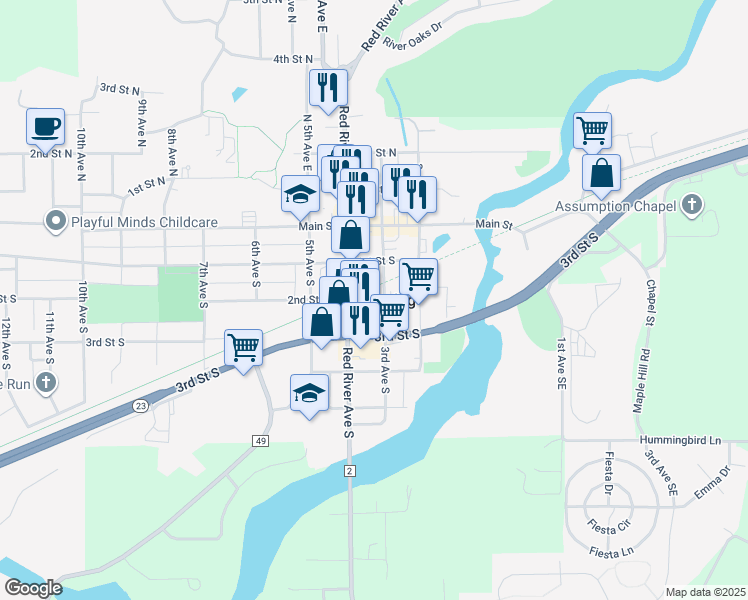 map of restaurants, bars, coffee shops, grocery stores, and more near in Cold Spring