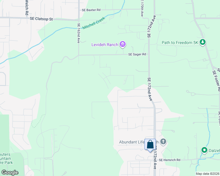 map of restaurants, bars, coffee shops, grocery stores, and more near 9481 Southeast Crystal Rose Street in Portland