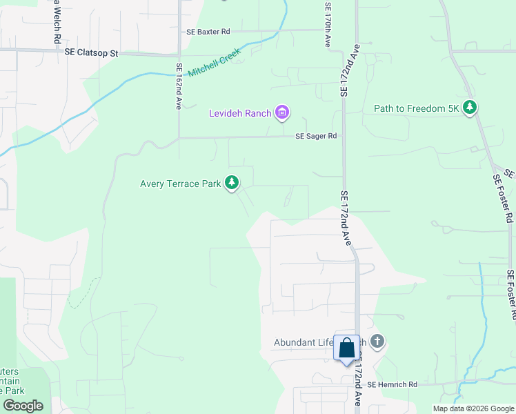 map of restaurants, bars, coffee shops, grocery stores, and more near 16751 Southeast Maple Hill Lane in Happy Valley