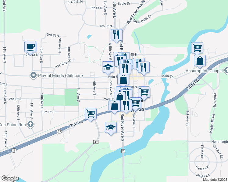 map of restaurants, bars, coffee shops, grocery stores, and more near in Cold Spring