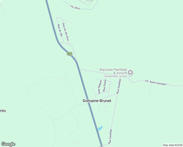 map of restaurants, bars, coffee shops, grocery stores, and more near 409 Chemin Saint-Georges in Rigaud