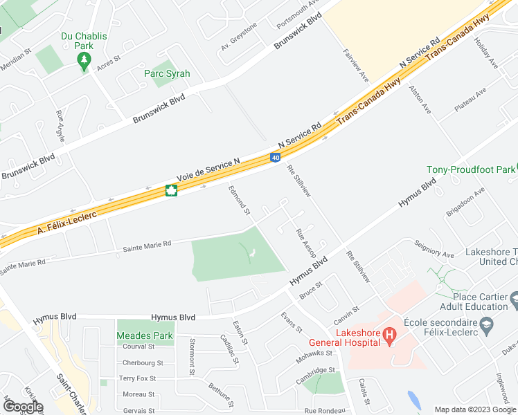 map of restaurants, bars, coffee shops, grocery stores, and more near 20 Rue Renaud in Kirkland