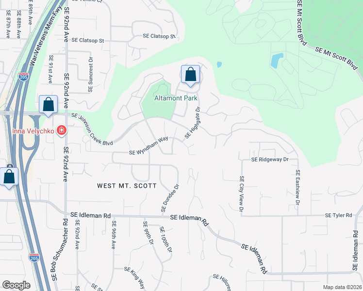 map of restaurants, bars, coffee shops, grocery stores, and more near 10072 Southeast Wyndham Way in Happy Valley