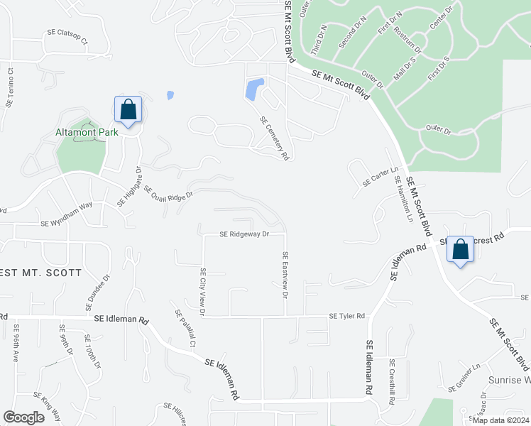 map of restaurants, bars, coffee shops, grocery stores, and more near 11089 Southeast Scotts Summit Court in Happy Valley