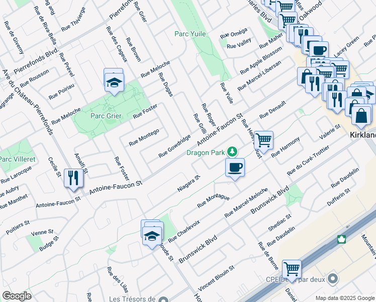 Rue AntoineFaucon, Montréal QC Walk Score