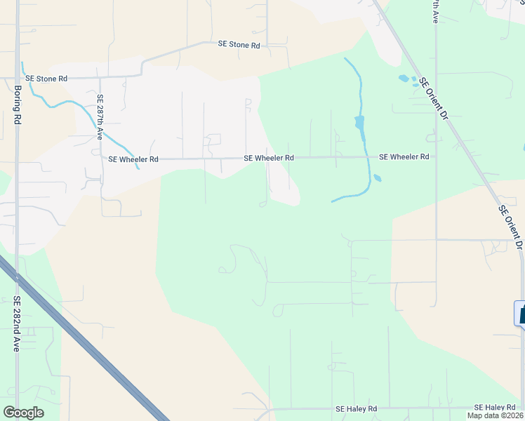 map of restaurants, bars, coffee shops, grocery stores, and more near 29630 Southeast Wheeler Road in Boring