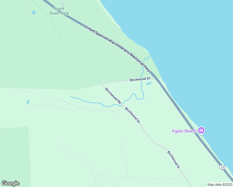map of restaurants, bars, coffee shops, grocery stores, and more near 4673 Birchwood Drive in Rogers City