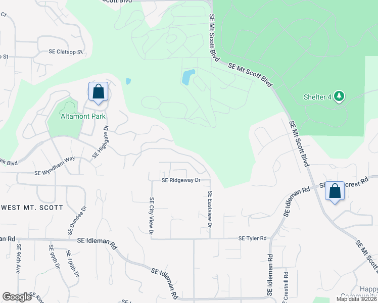 map of restaurants, bars, coffee shops, grocery stores, and more near 10469 Southeast Quail Ridge Drive in Happy Valley
