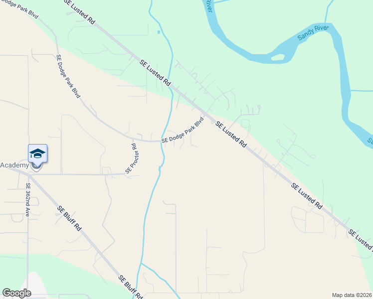 map of restaurants, bars, coffee shops, grocery stores, and more near 37330 Southeast Dodge Park Boulevard in Boring