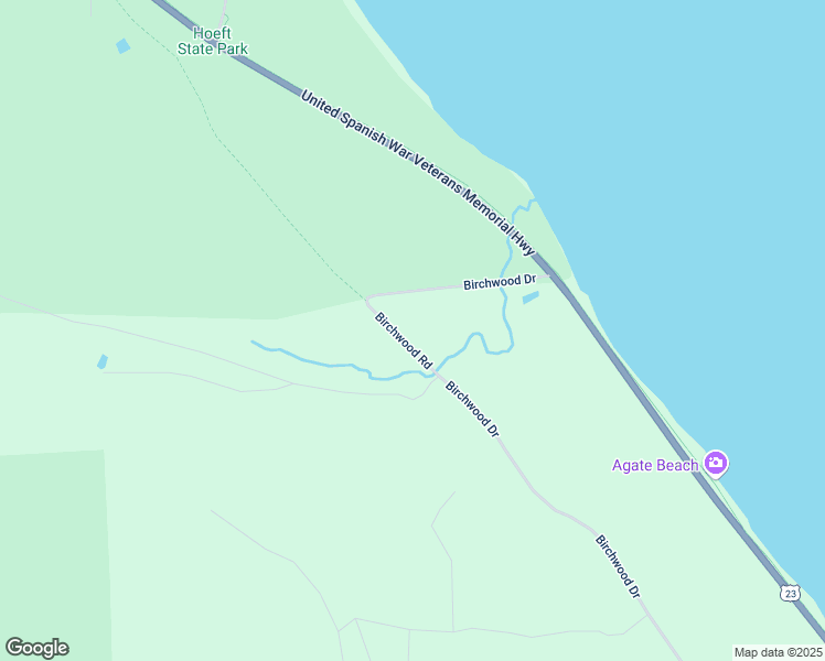 map of restaurants, bars, coffee shops, grocery stores, and more near 4673 Birchwood Drive in Rogers City