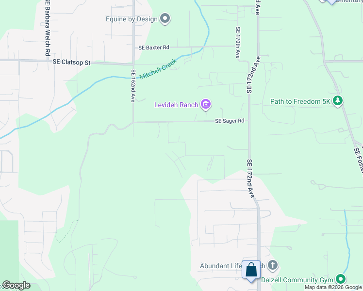 map of restaurants, bars, coffee shops, grocery stores, and more near 16678 Southeast Wintergreen Street in Happy Valley