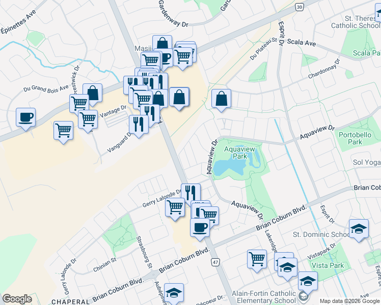 map of restaurants, bars, coffee shops, grocery stores, and more near 310 Shepperton Street in Ottawa