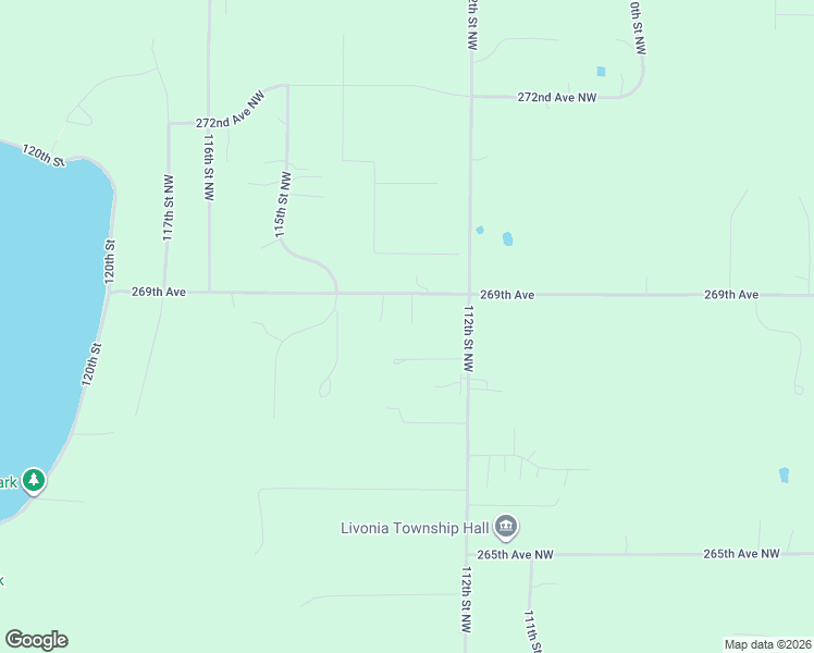 map of restaurants, bars, coffee shops, grocery stores, and more near 11279 269th Avenue in Zimmerman
