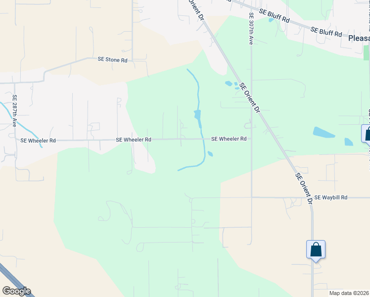 map of restaurants, bars, coffee shops, grocery stores, and more near 30110 Southeast Wheeler Road in Boring