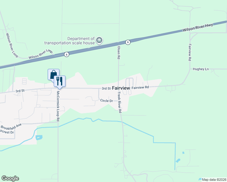 map of restaurants, bars, coffee shops, grocery stores, and more near 5513 3rd St in Tillamook