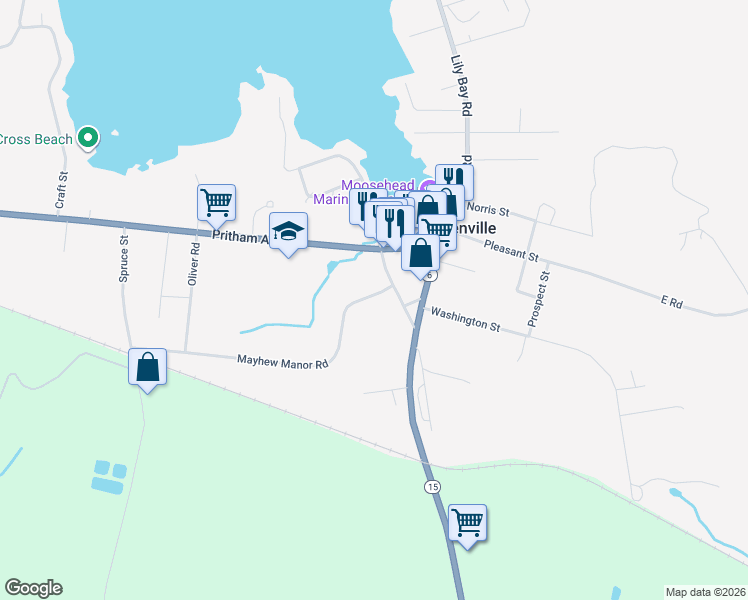 map of restaurants, bars, coffee shops, grocery stores, and more near 10 Mayhew Manor Road in Greenville