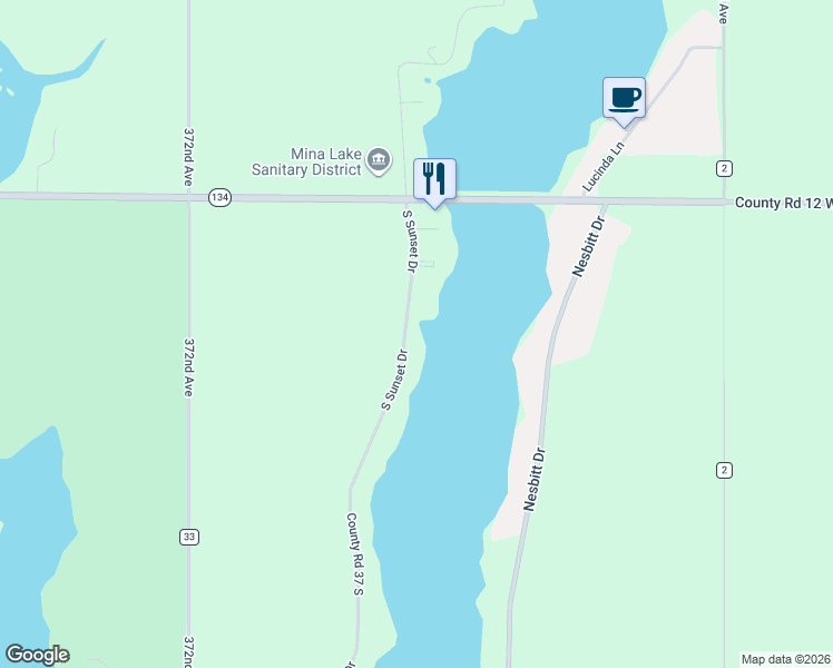 map of restaurants, bars, coffee shops, grocery stores, and more near 199 County Road 37 South in Ipswich