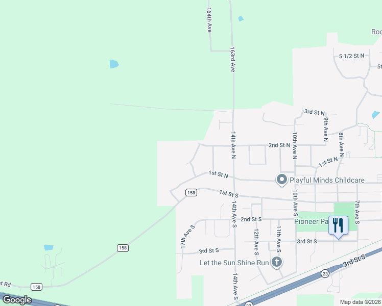 map of restaurants, bars, coffee shops, grocery stores, and more near 113 17 Avenue Northwest in Cold Spring